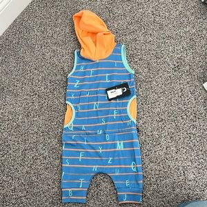 NWT Rags ABC Stripe Tank Romper 18-24mo
